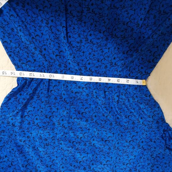 Vintage floral dress sz 12 full skirt button front pockets - Picture 9 of 11